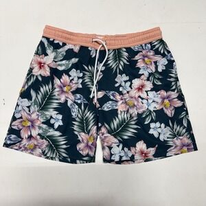 Public Record Floral Hawaiian Swim‎ Trunks Men's Large